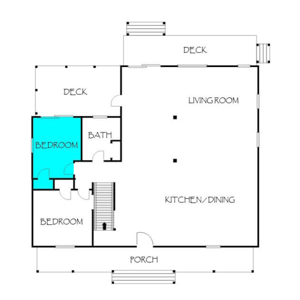 Parker House Second Floor Plan