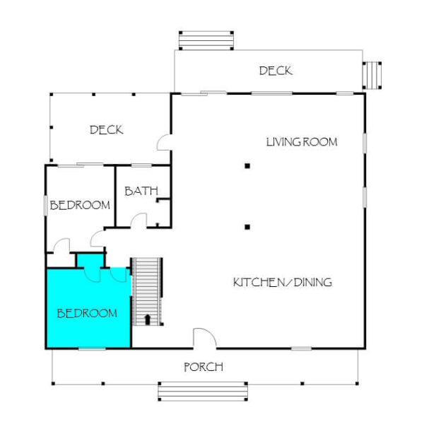 Parker House Second Floor Plan