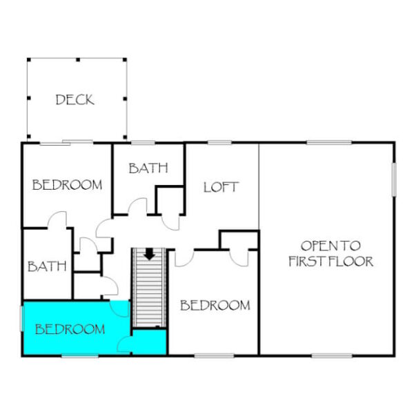 Parker House Second Floor Plan