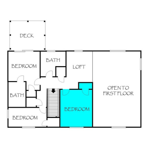 Parker House Second Floor Plan